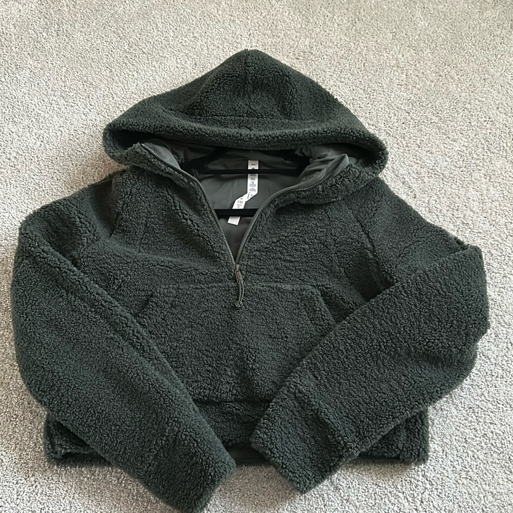 Lululemon Half Zip Fleece Scuba Hoodie
